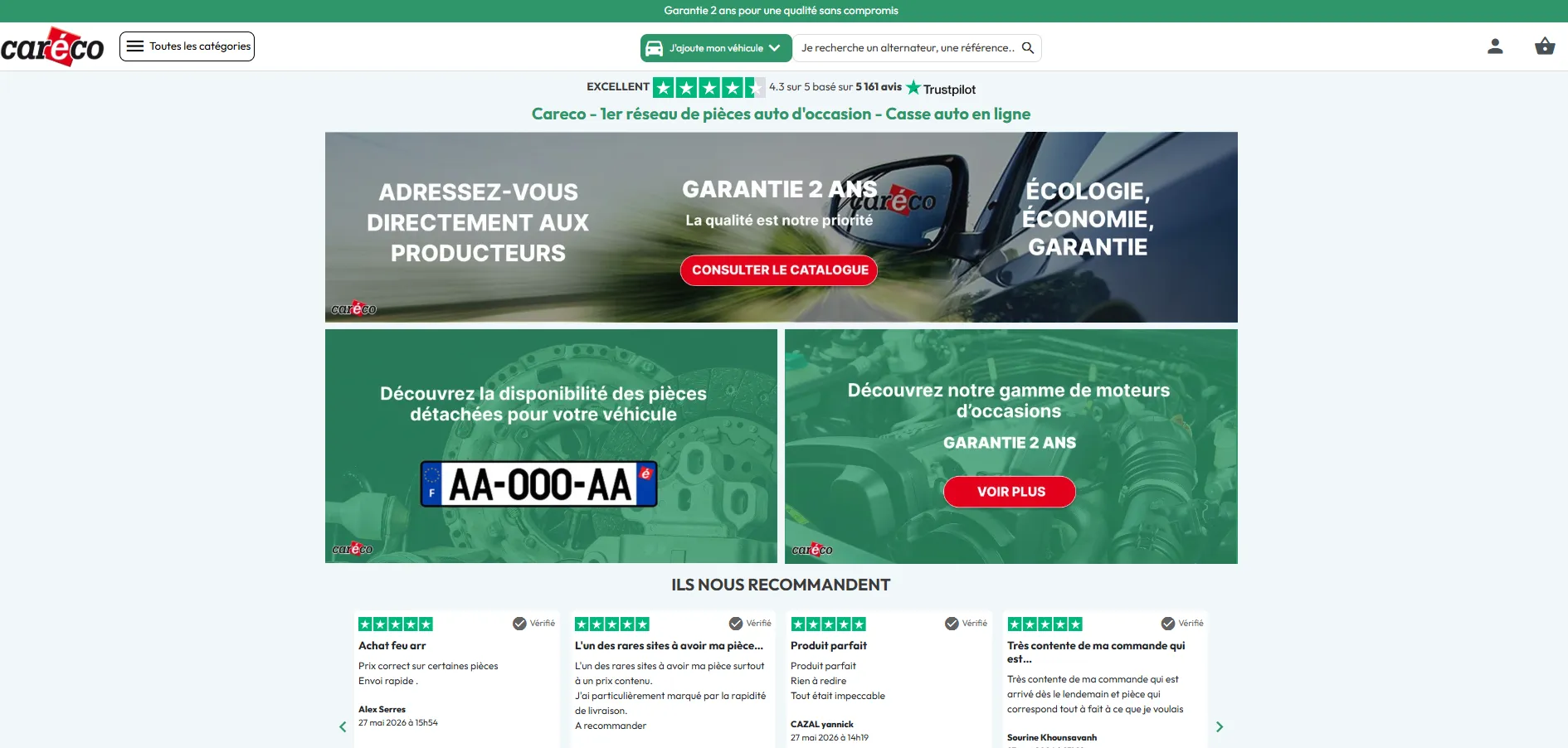 Careco, Pièces auto